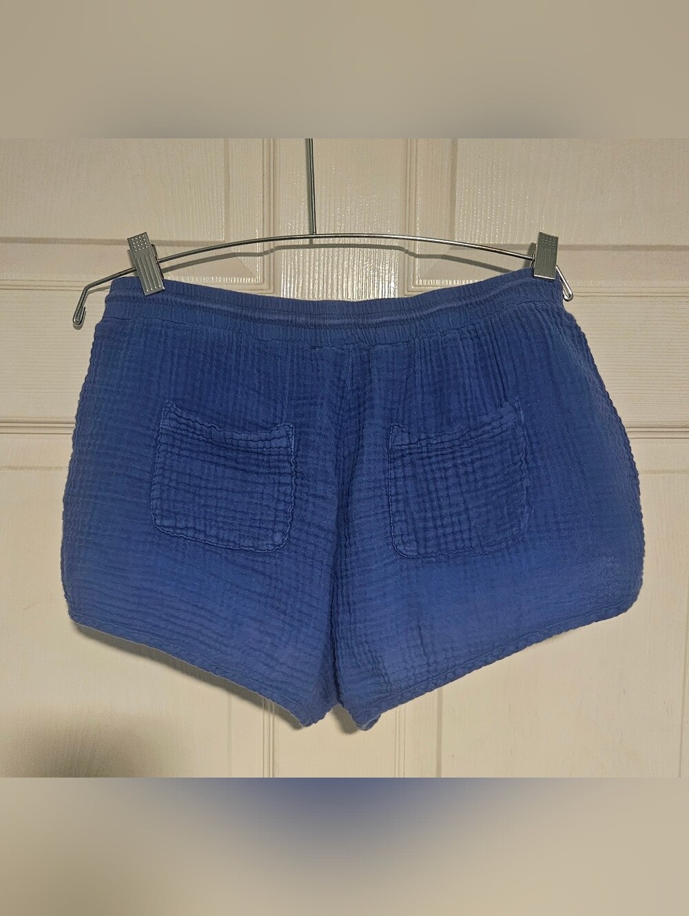 Cloth & Stone Shorts Blue 100% Cotton Gauze Made in USA Lounge Sleep Beach - Picture 4 of 11